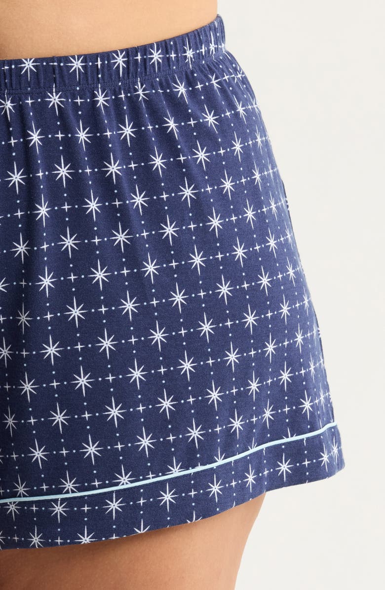 Nordstrom Moonlight Eco Short Pajamas, Alternate, color, Navy- White Celestial Foulard