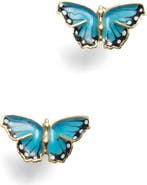 Bill Skinner Studio Blue Butterfly Studs