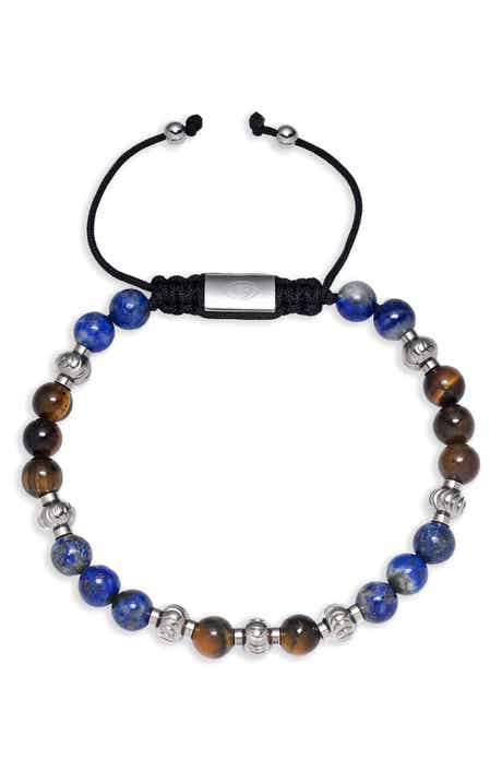 EYE CANDY LOS ANGELES Julian Semiprecious Stone Beaded Slider Bracelet