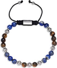 EYE CANDY LOS ANGELES Julian Semiprecious Stone Beaded Slider Bracelet