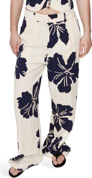 MANGO Placed Floral Pants
