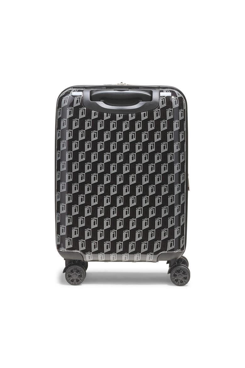 Bon Voyage 21" Upright Carry On Suitcase, Alternate, color, Black/Grey