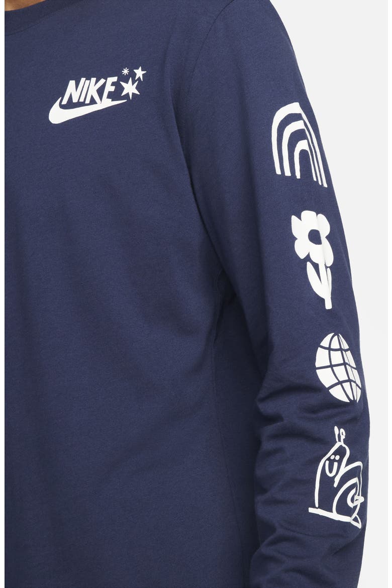 Have a Nike Day Long Sleeve Graphic Tee, Alternate, color, MIDNIGHT NAVY