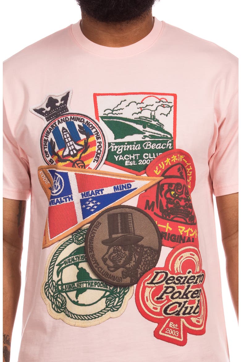 Patches Cotton Graphic T-Shirt, Alternate, color, STRAWBERRY CREAM
