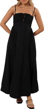 Petal & Pup Alena Tie Back Maxi Dress
