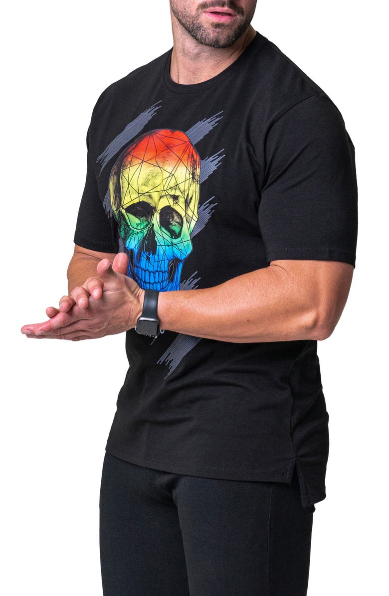 Maceoo Skull Graphic T-Shirt, Alternate, color, 