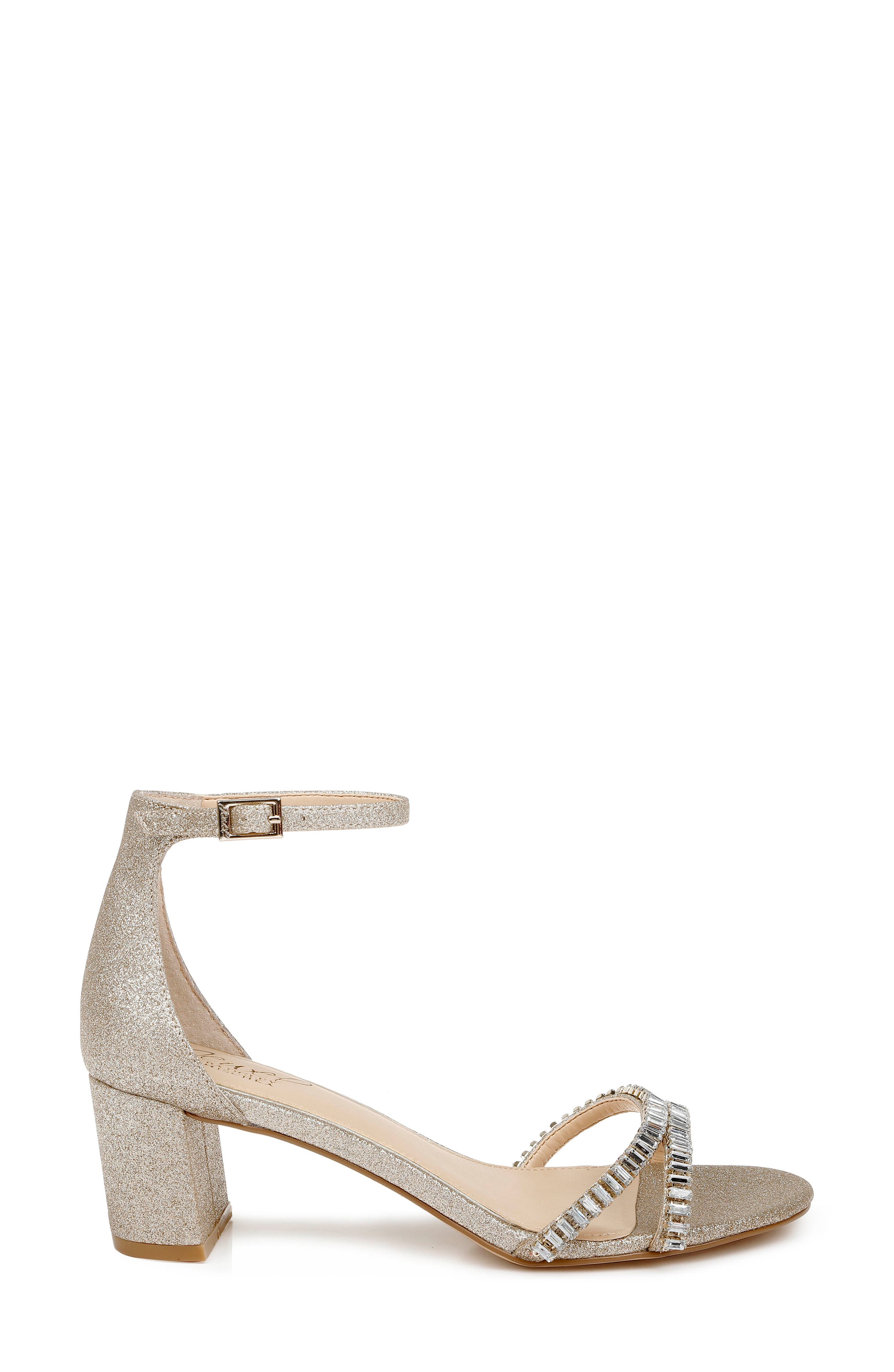 Joanne Embellished Block Heel Sandal, Alternate, color, GLD GLITT