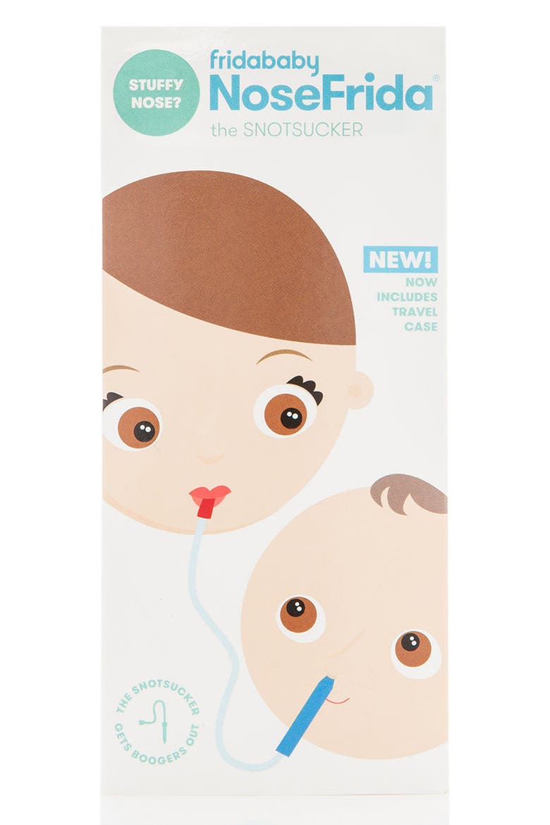 NoseFrida® The Snotsucker Nasal Aspirator & Travel Case (Nordstrom Exclusive), Alternate, color, WHITE