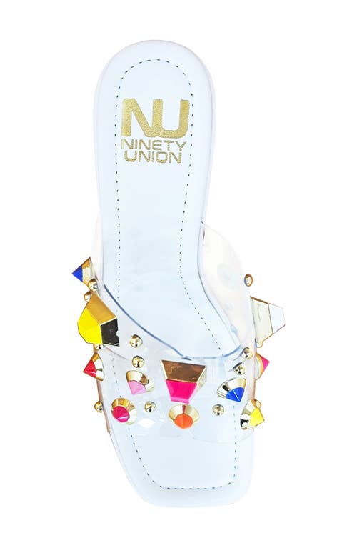 Ninety Union Palm Beach Wedge Sandal In White