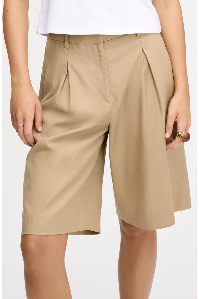 Cotton Blend Cullottes, Alternate, color, DUNE
