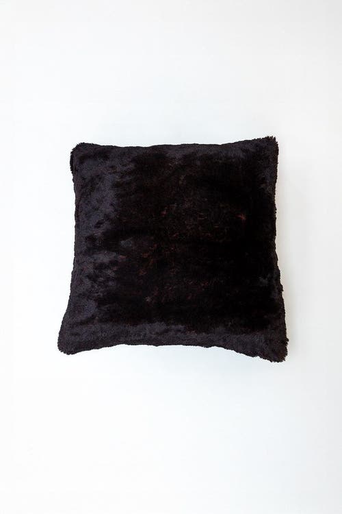 Sea To Me Blankets Big Sur Serenity Faux Fur Accent Pillow in Brown/black  product