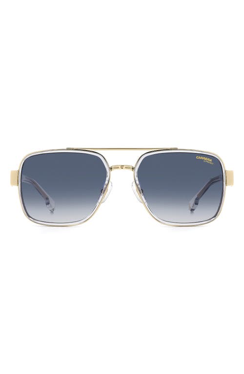 Carrera Eyewear 1092/s 58mm Gradient Rectangular Sunglasses In Blue