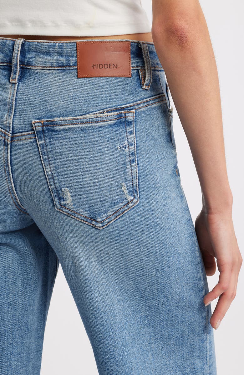 HIDDEN JEANS Low Rise Wide Leg Jeans, Alternate, color, Med Wash