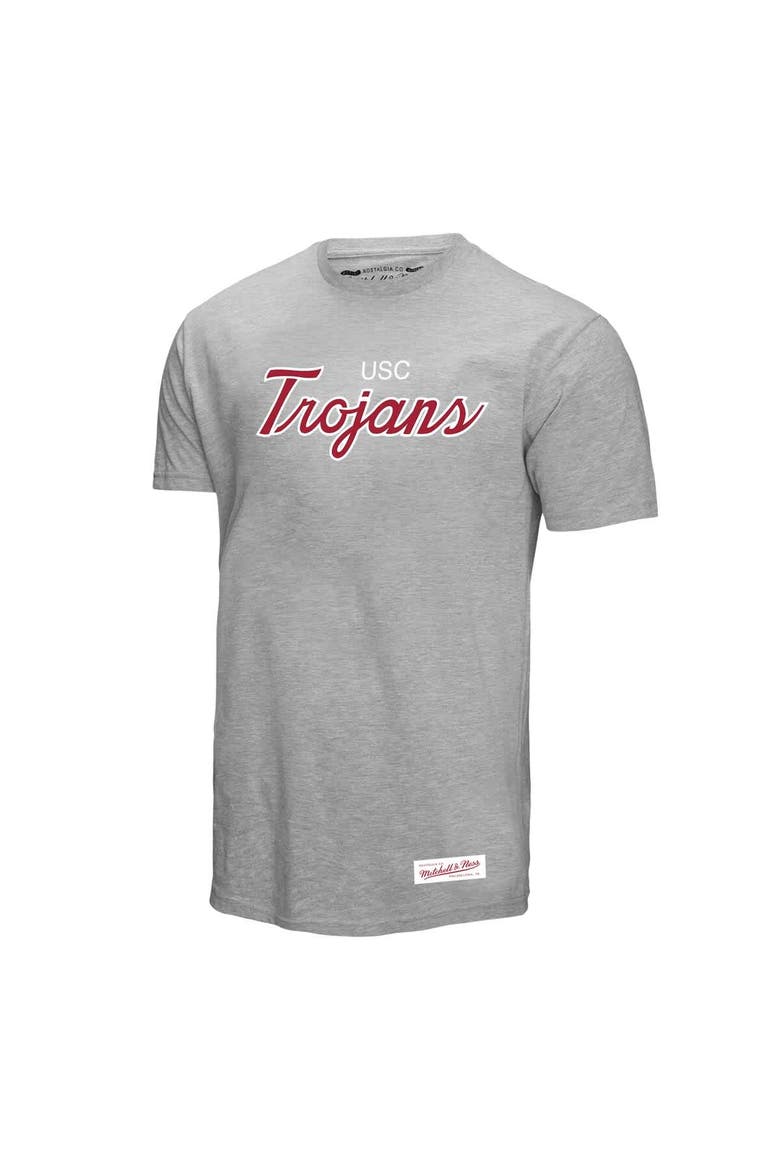 Men's Mitchell & Ness  Gray USC Trojans Elite Script T-Shirt, Alternate, color, Gray