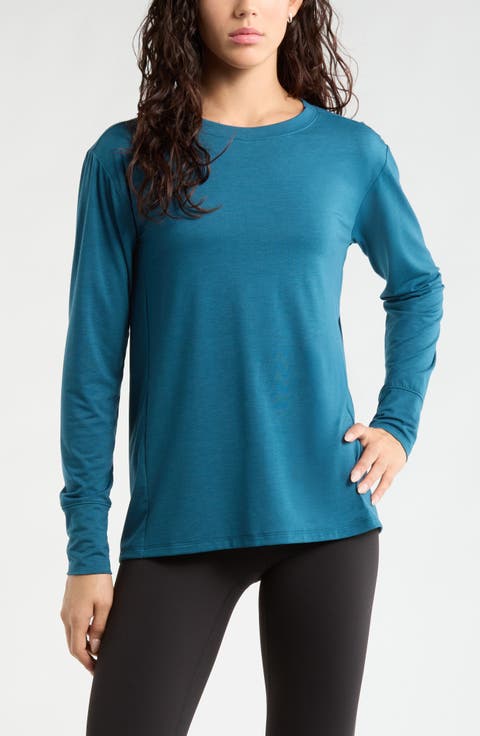 Long Sleeve Split Hem T-Shirt