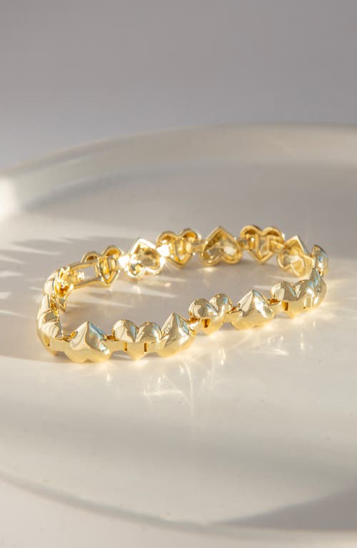Marlyn Schiff Heart Link Chain Bracelet