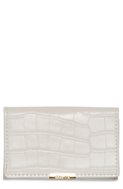 Dolce Vita Mini Me Faux Leather Wallet In Silver