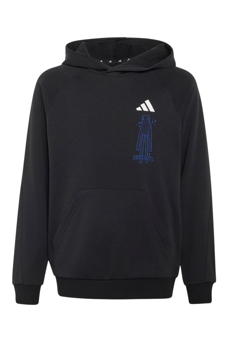 x Minecraft Kids' Hoodie, Main, color, BLACK/ WHITE