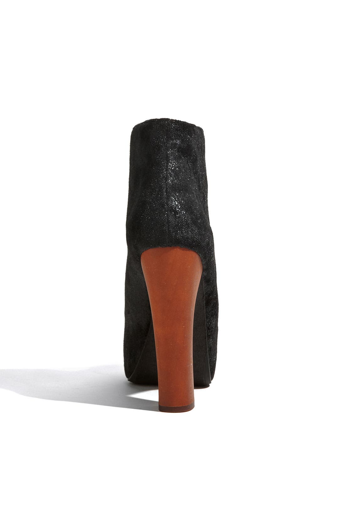 'Lita' Velvet Bootie, Alternate, color, BLACK GLITTER VELVET