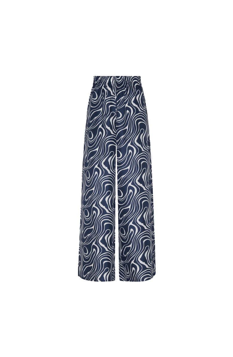 Vilebrequin Women Wide-Leg Silk Pants Waves, Main, color, 