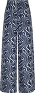 Vilebrequin Women Wide-Leg Silk Pants Waves