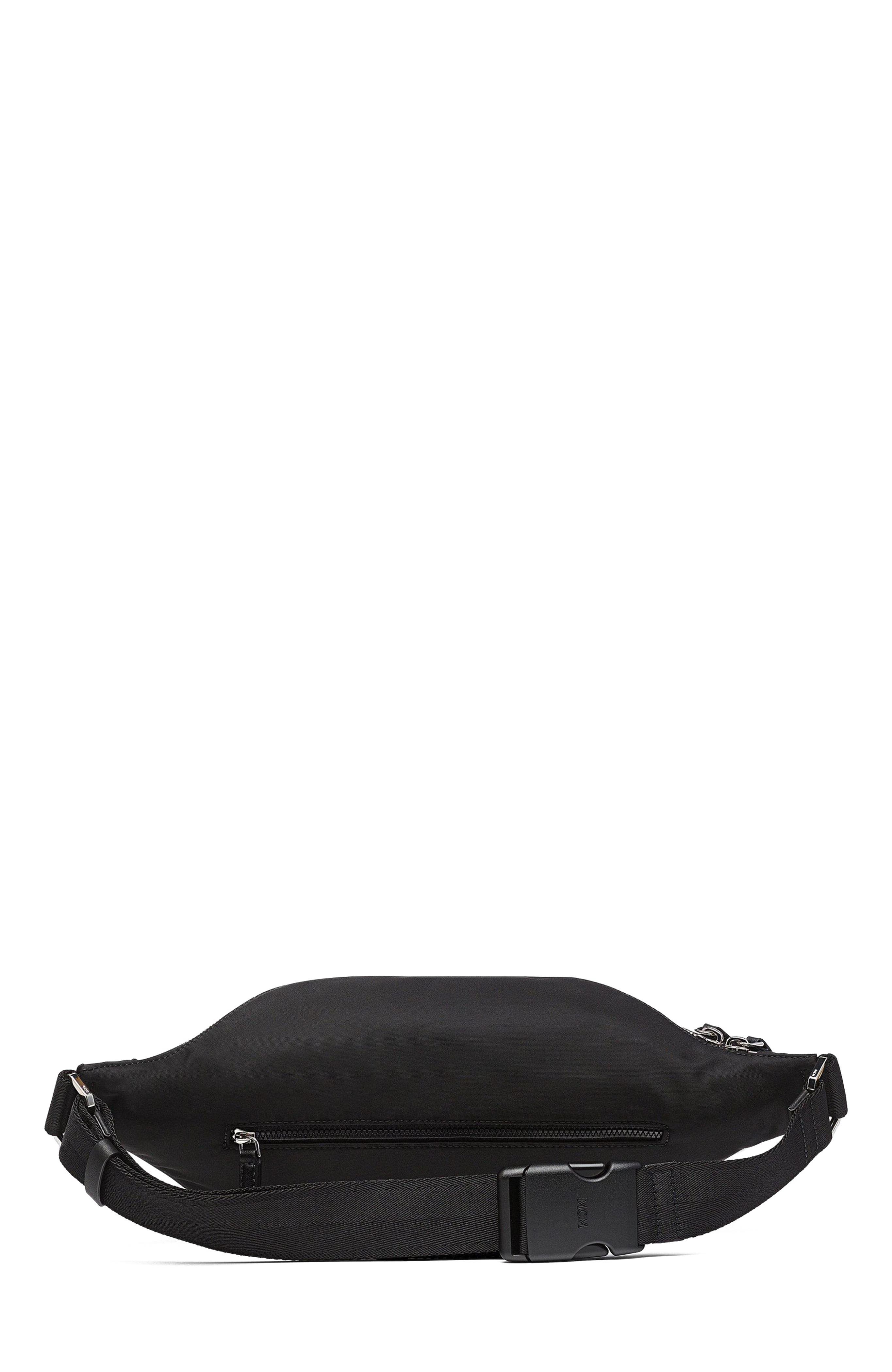 MCM Fursten Belt Bag in Recycled Nylon, Alternate, color, 