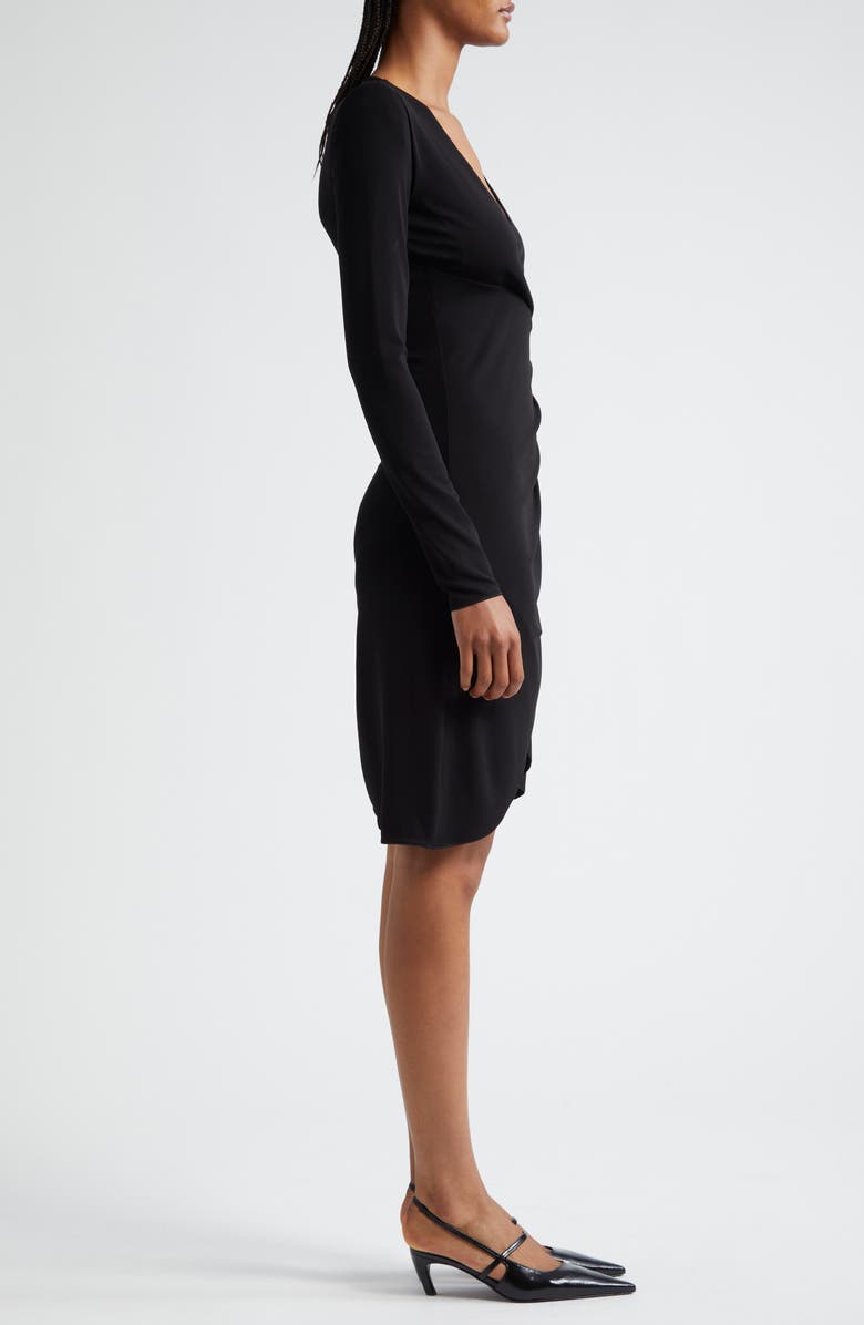 Emporio Armani Wrap Front Long Sleeve Dress, Alternate, color, 