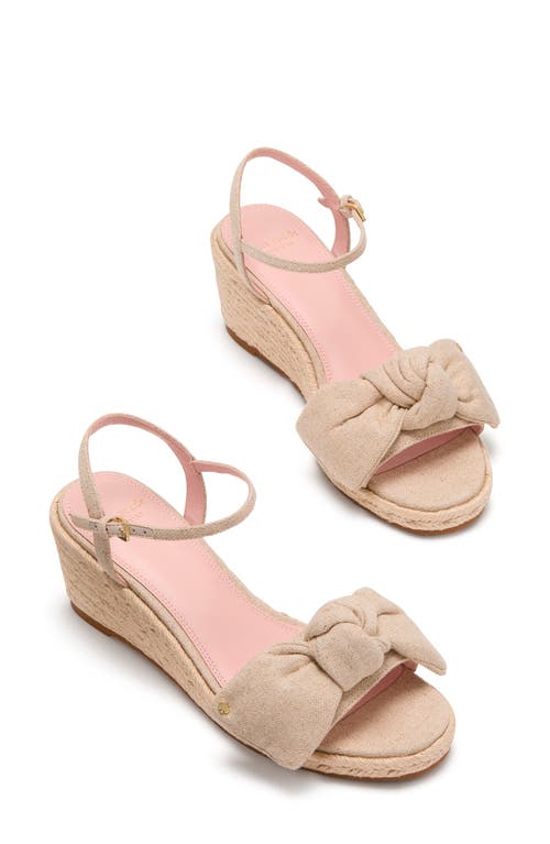 Shop Kate Spade New York Leandra Ankle Strap Wedge Sandal In Natural