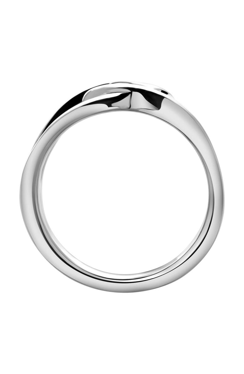 LuvMyJewelry Paloma Sterling Silver 0.02 Ct Diamond Sculptural Ring, Alternate, color, 