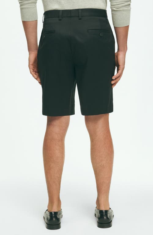 Brooks Brothers Advantage Wrinkle Resistant Stretch Chino Shorts In Black