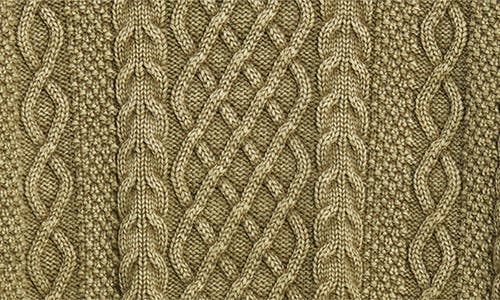Dark Seas Big Sur Mixed Stitch Sweater In Green