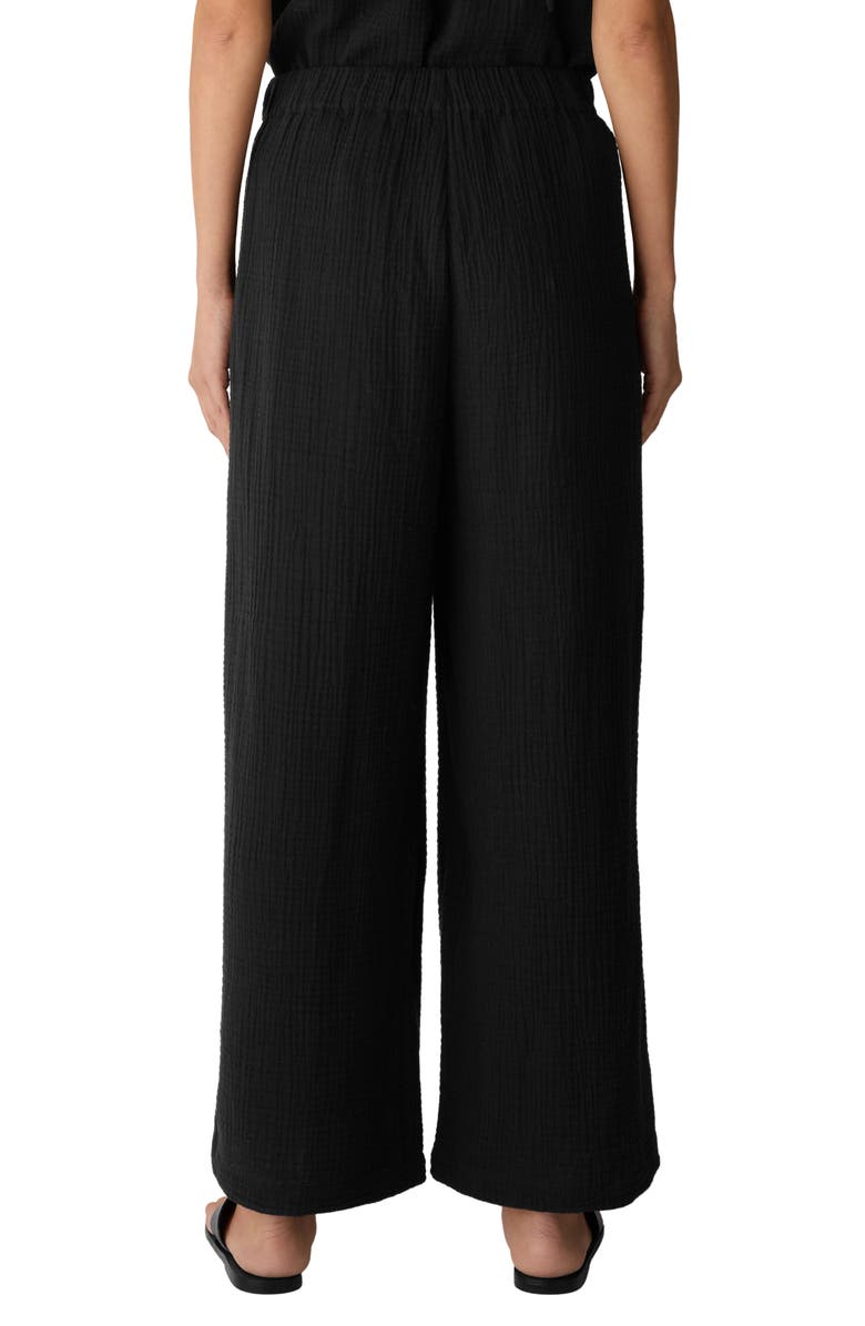 Eileen Fisher Organic Cotton Ankle Wide Leg Pants, Alternate, color,