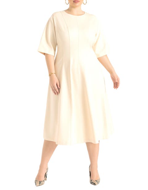 Seam Detail Ponte Work Dress (Plus Available)