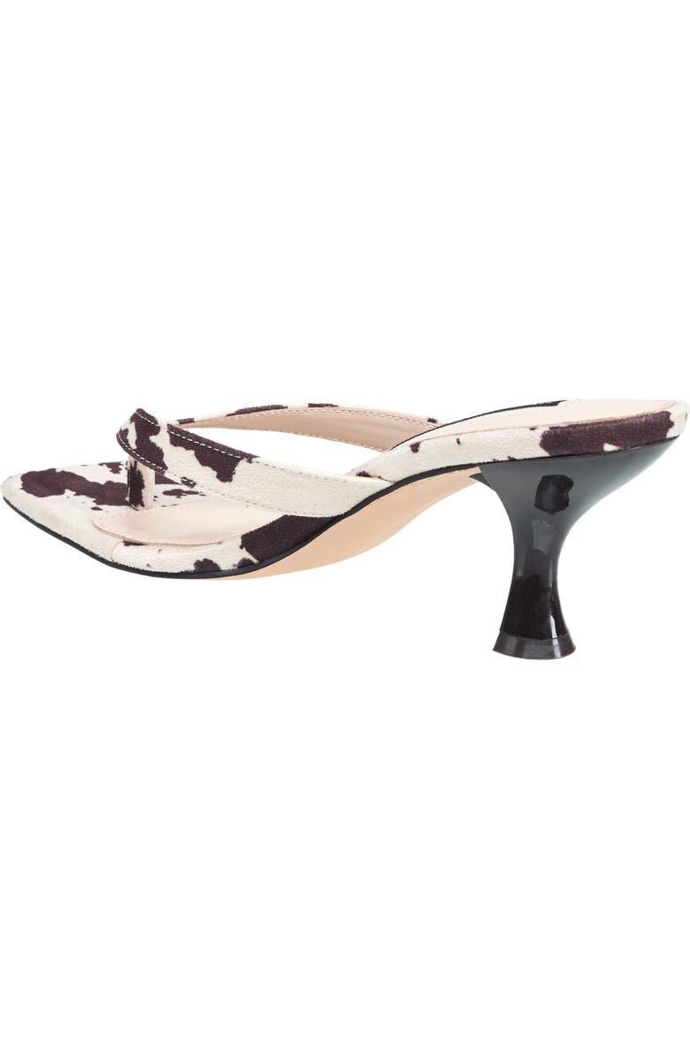 French Connection Trinity Thong Kitten Heel, Alternate, color, Brown