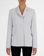 Santorelli Febe Jacket in Soft Stretch Crepe