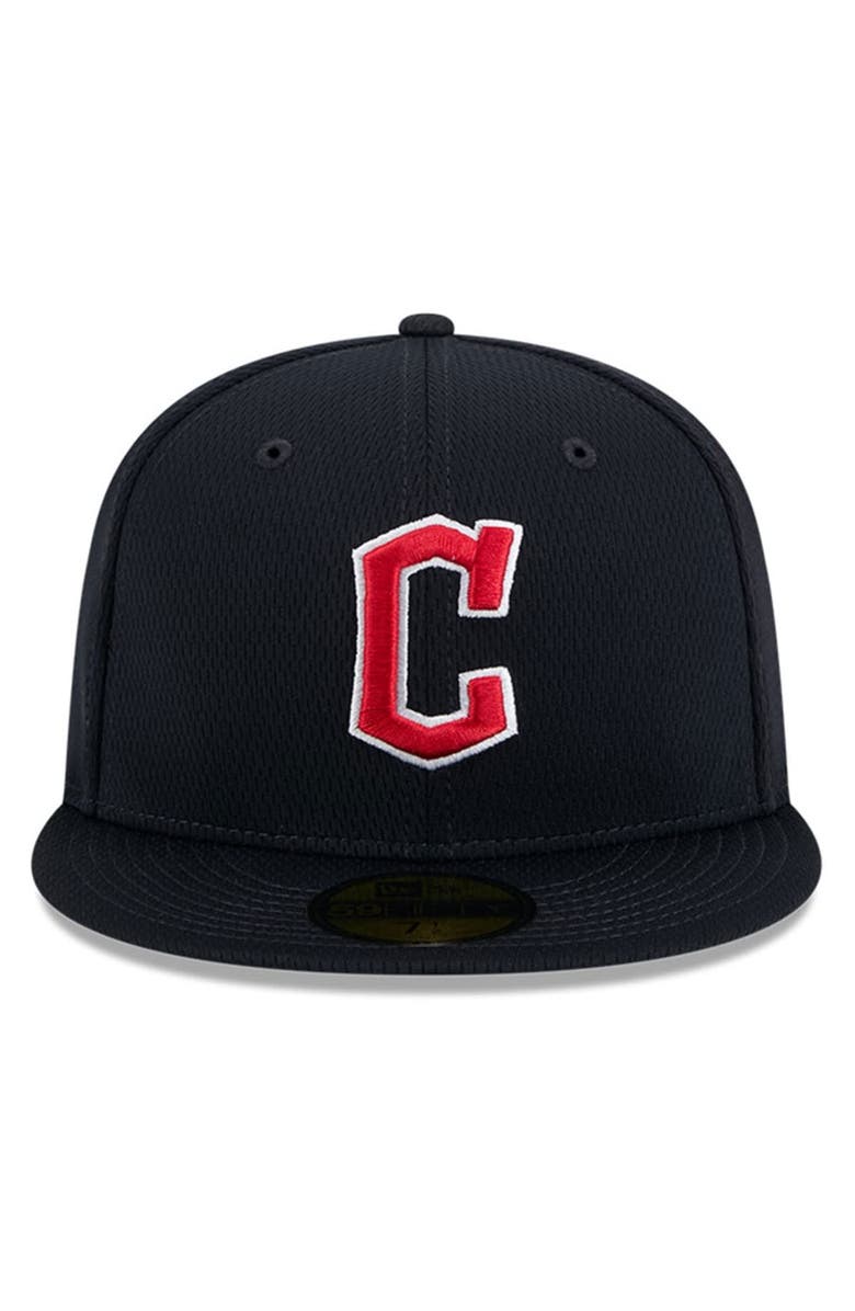 New Era Men's New Era Navy Cleveland Guardians 2025 MLB Clubhouse 59FIFTY Fitted Hat, Alternate, color, 