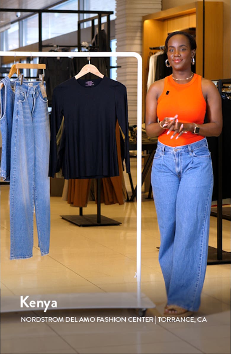 Butter Crewneck Long Sleeve Top, sales video thumbnail