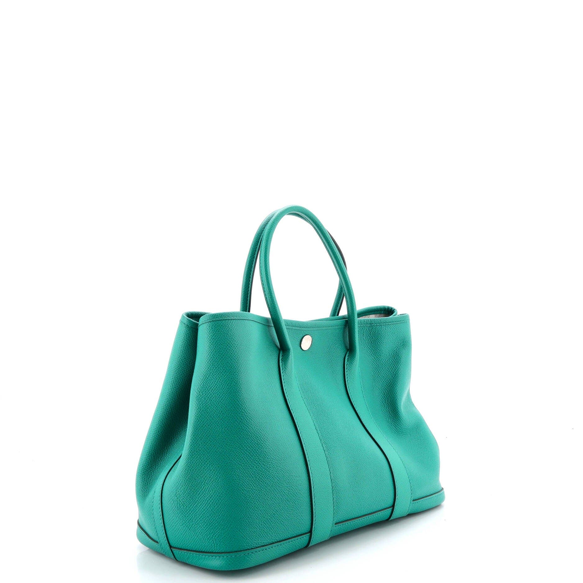 Garden Party Tote Leather 30, Alternate, color, Green
