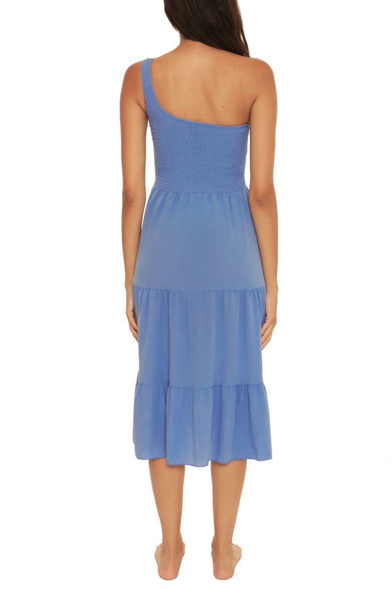 Ponza Smocked Cover-Up Midi Dress, Alternate, color, MIST
