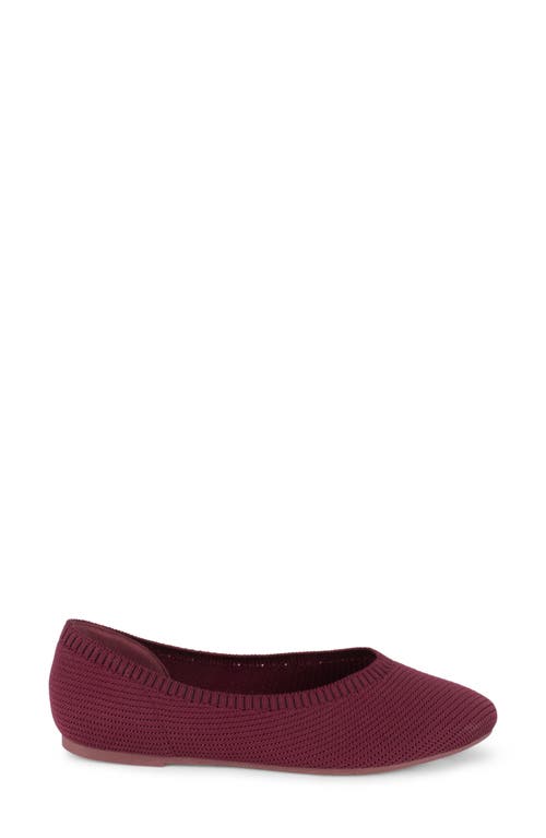 Tahari Martinique Flat In Burgundy