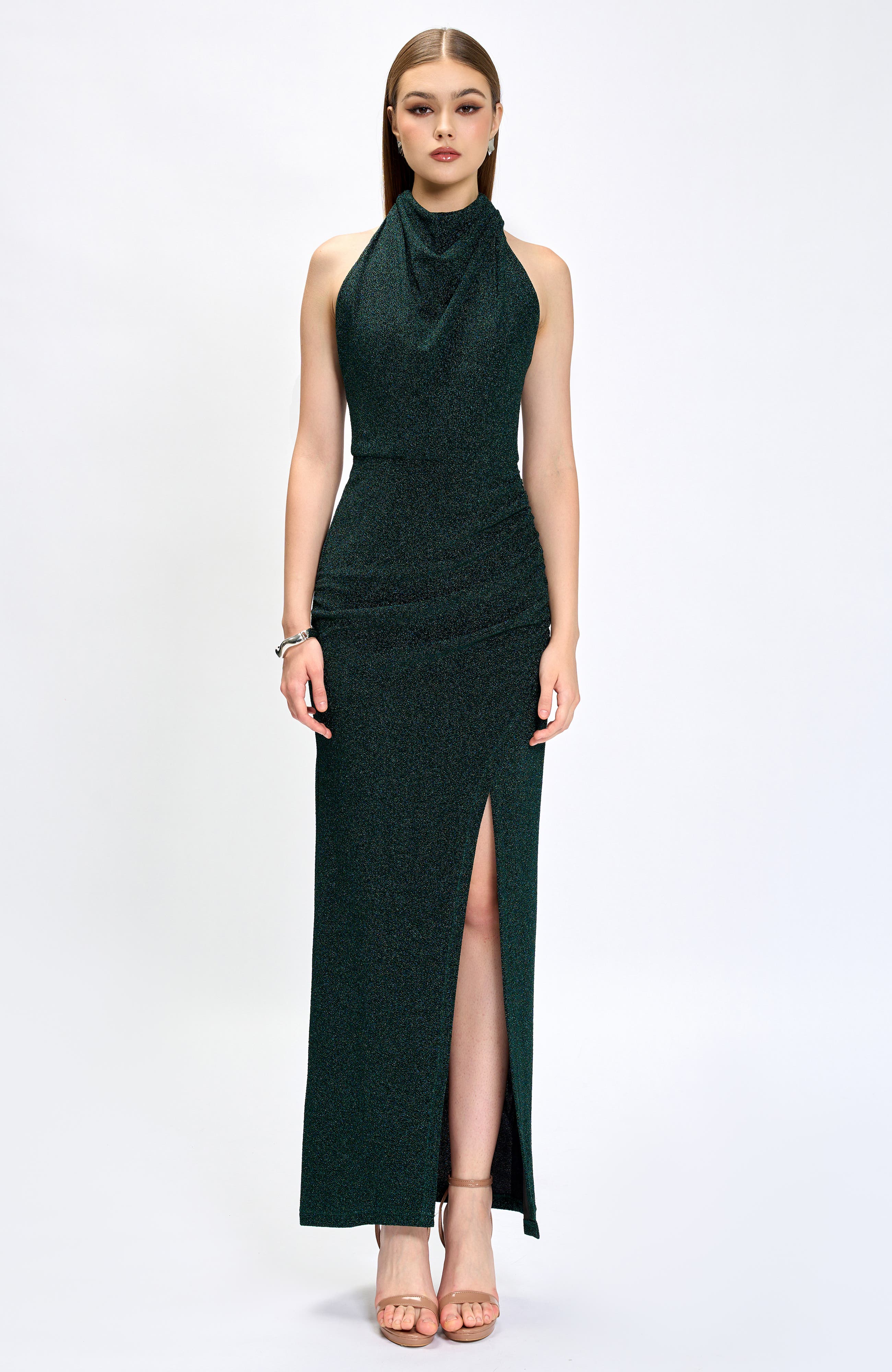 Allie High Neck Cowl Maxi - image 3