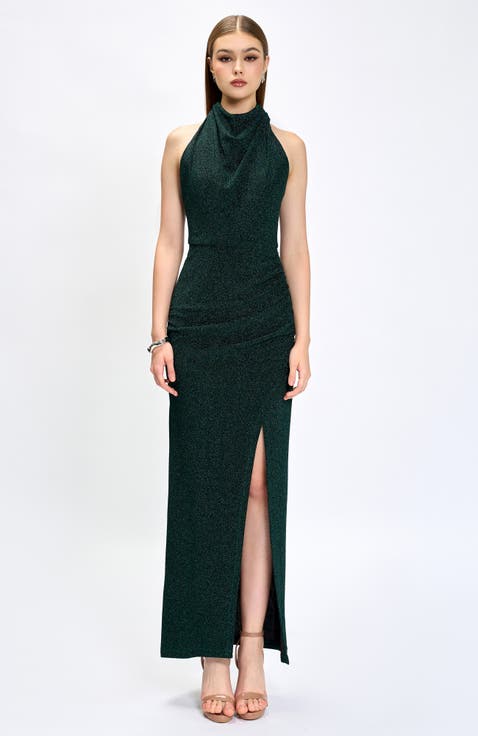 Allie High Neck Cowl Maxi