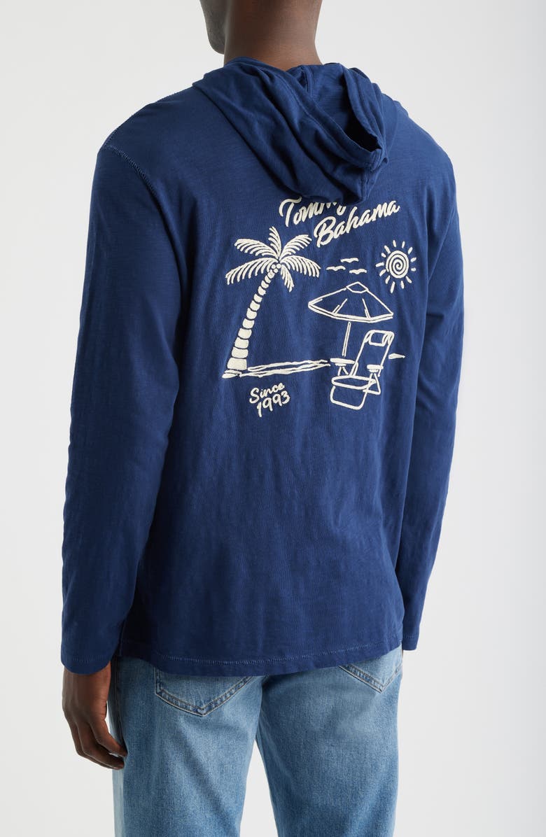 Tommy Bahama Shady Haven Lux Hoodie, Alternate, color, Island Navy