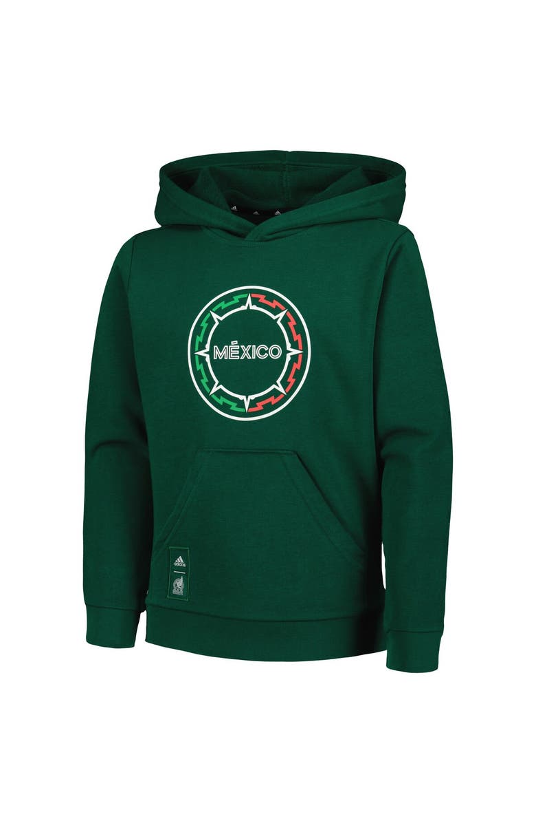 adidas Youth adidas Green Mexico National Team Pullover Hoodie, Alternate, color,