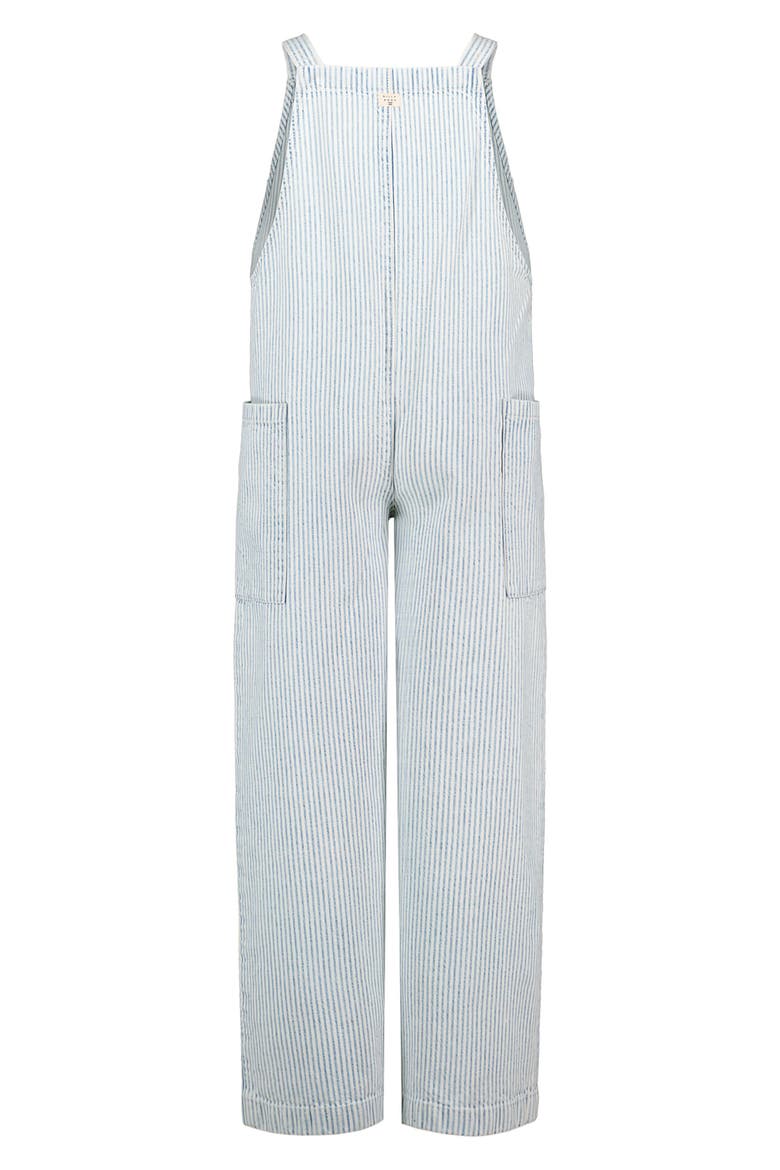 Kids' Sunshine Love Striped Seersucker Jumpsuit, Alternate, color, ASHLEIGH BLUE