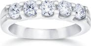 Bliss Diamond 1ct Lab Grown Diamond 5-Stone Wedding Women's 10k Gold Ring