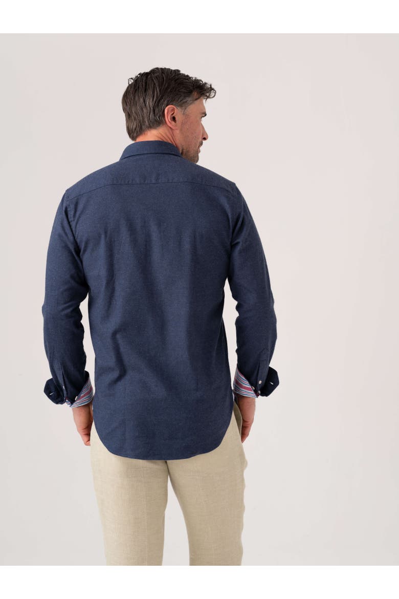 Cotton Cashmere Long Sleeve Shirt, Alternate, color, Navy
