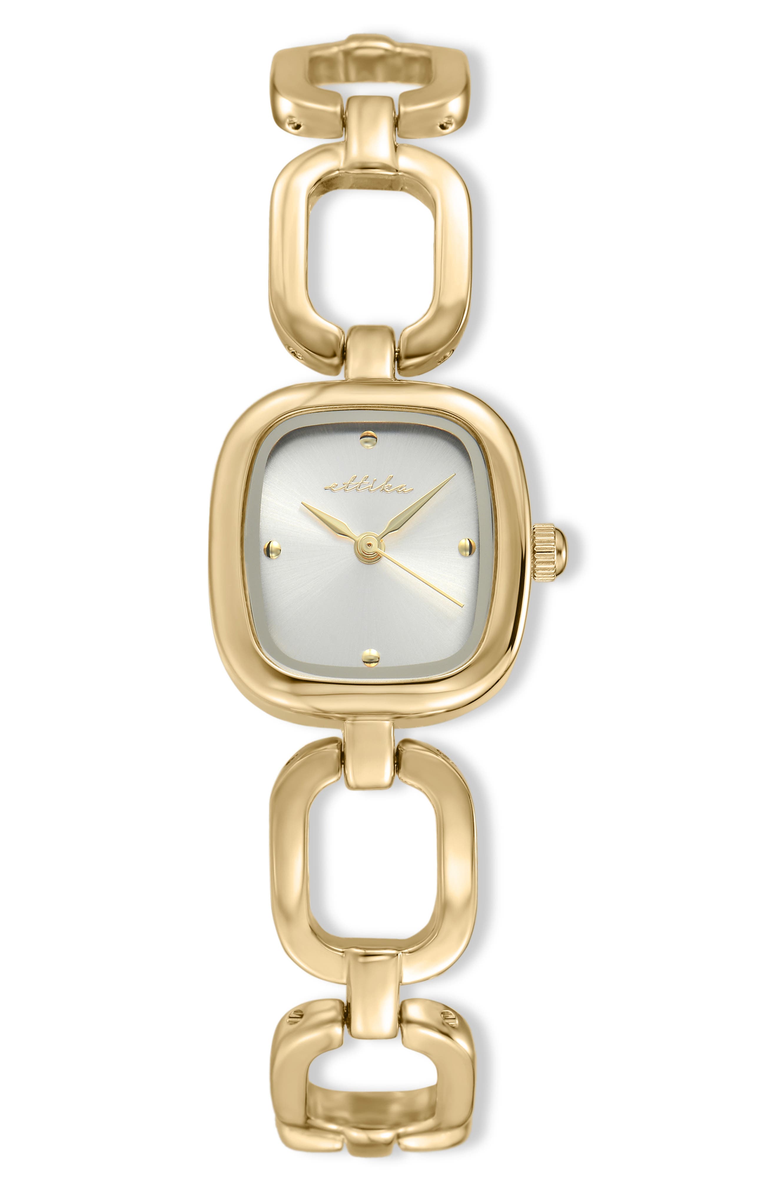 Ettika Square Link Bracelet Watch