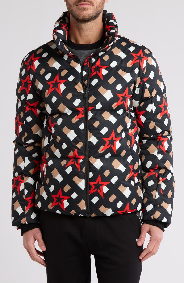 BOSS Logo Hooded Jacket, Main, color, 