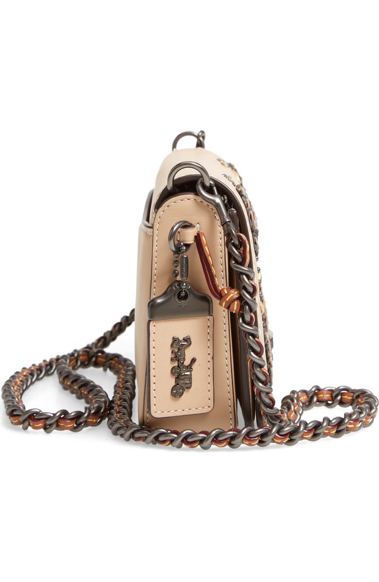 COACH 1941 Dinky Leather Crossbody Sequin Bag, Alternate, color,